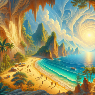 天涯海角视频模版，天涯海角全景