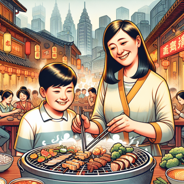 海角母子的视频，重庆母子烧烤店海角